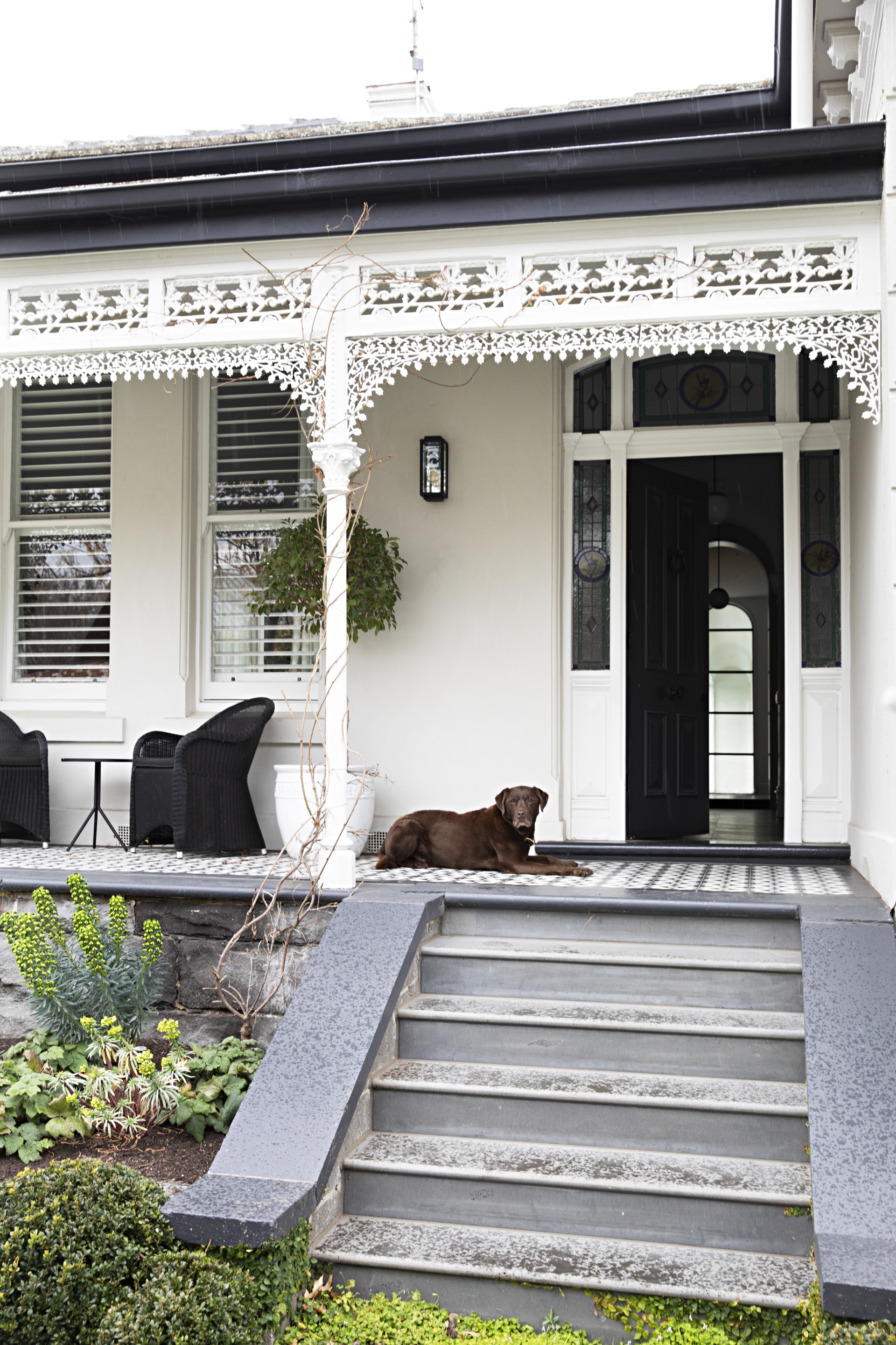 Sam and Snezana Wood home entrance