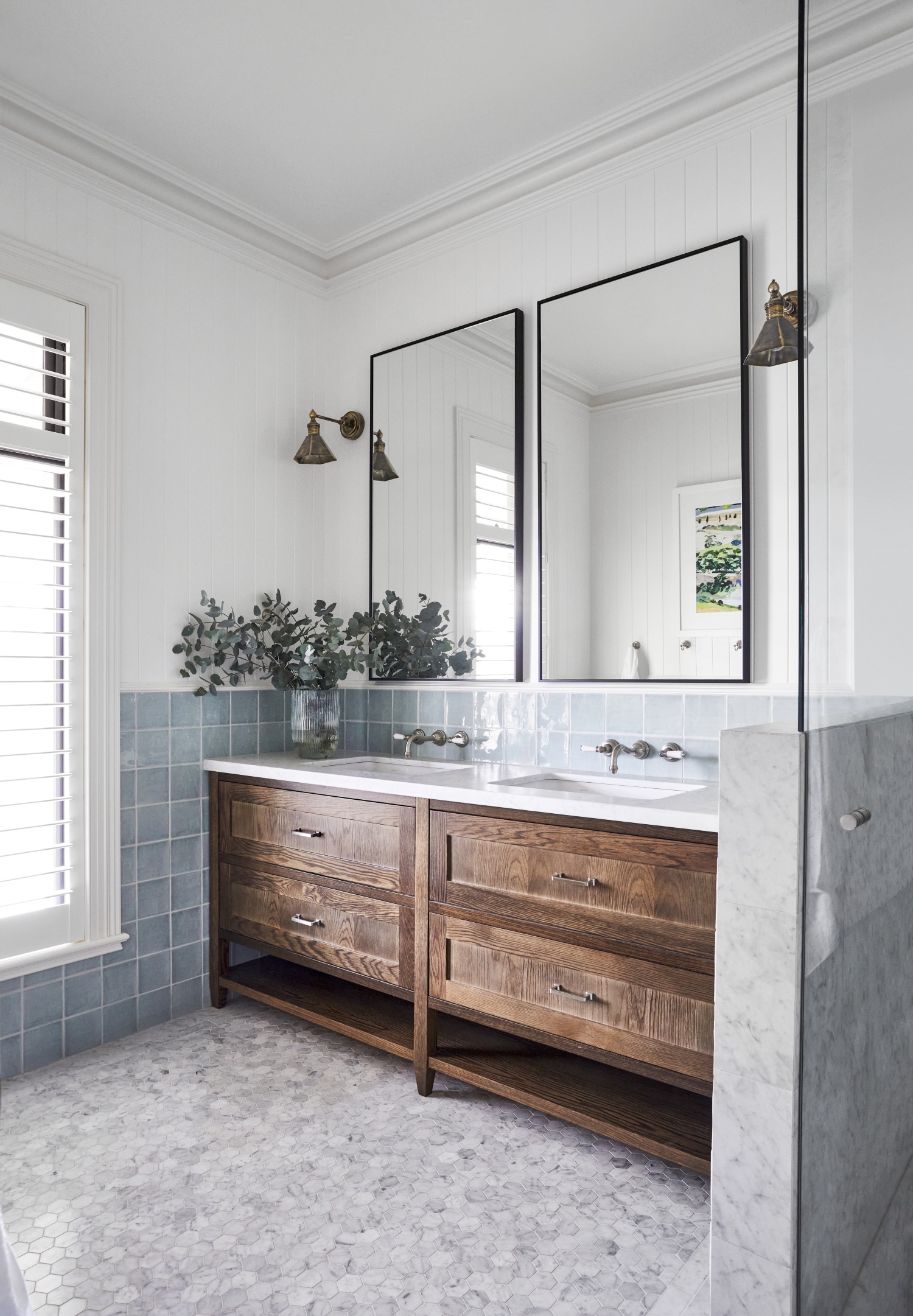 stone homestead central victoria bathroom wooden vanity