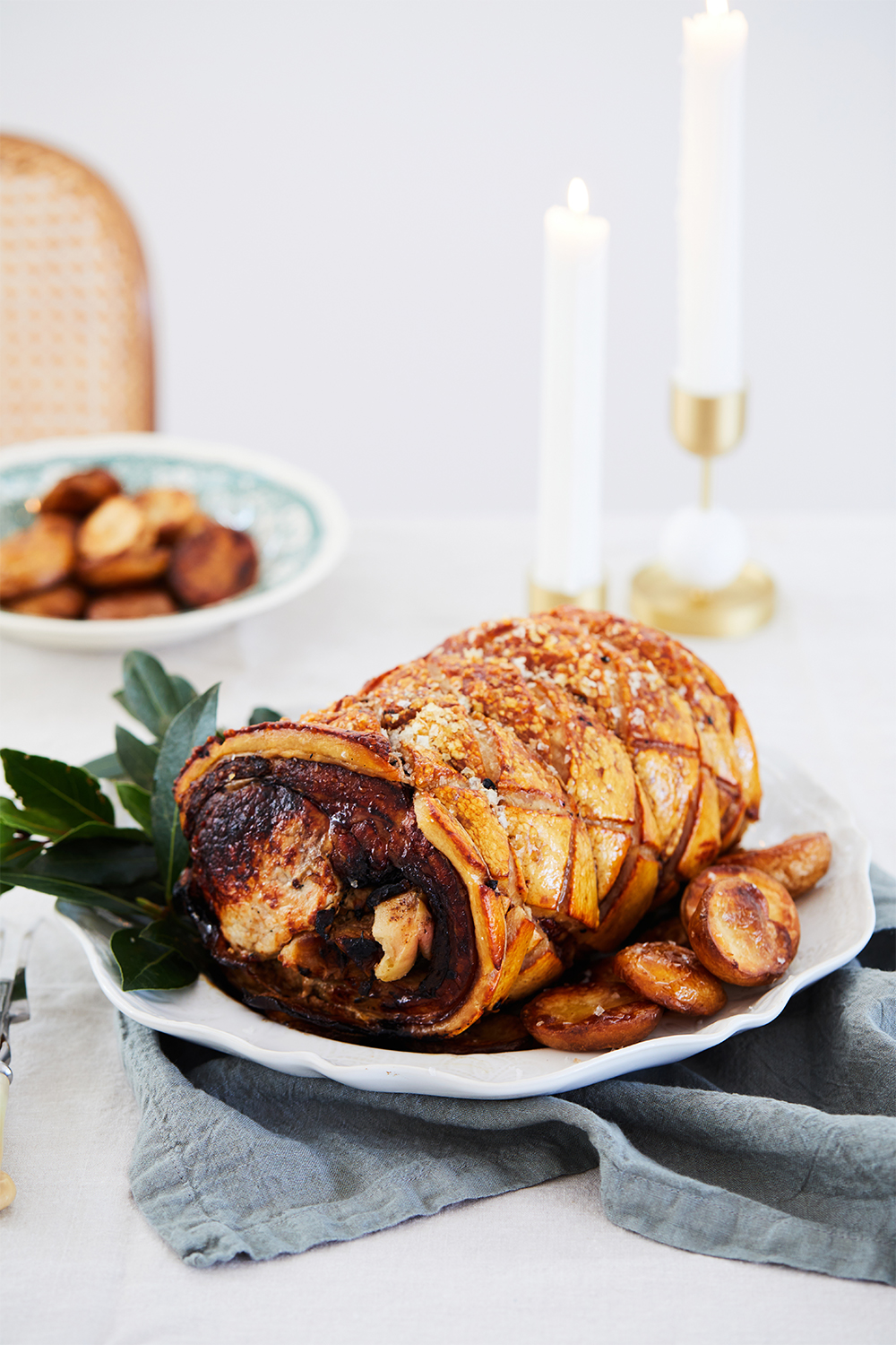 Rolled roast pork loin recipe Wendy Moore Christmas