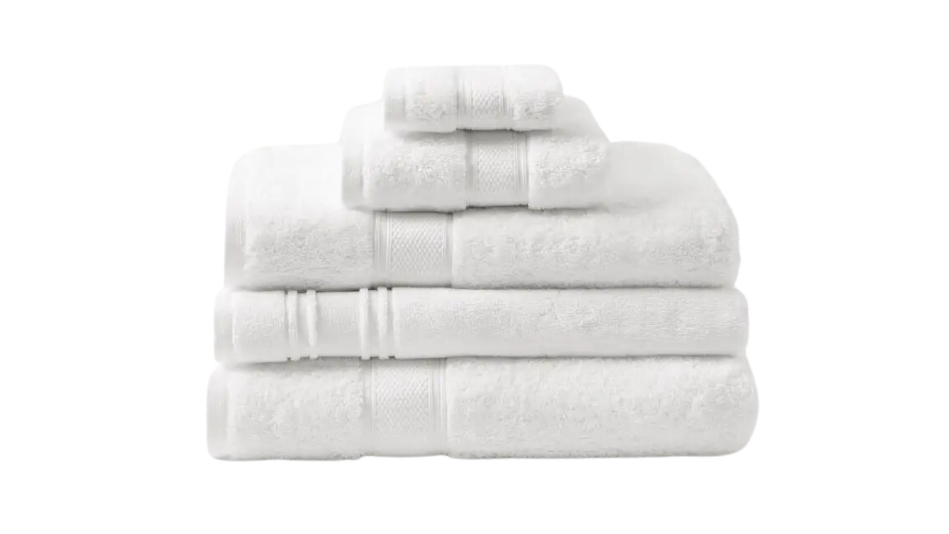 Morgan & Finch Egyptian Indulgence towel range in Snow.