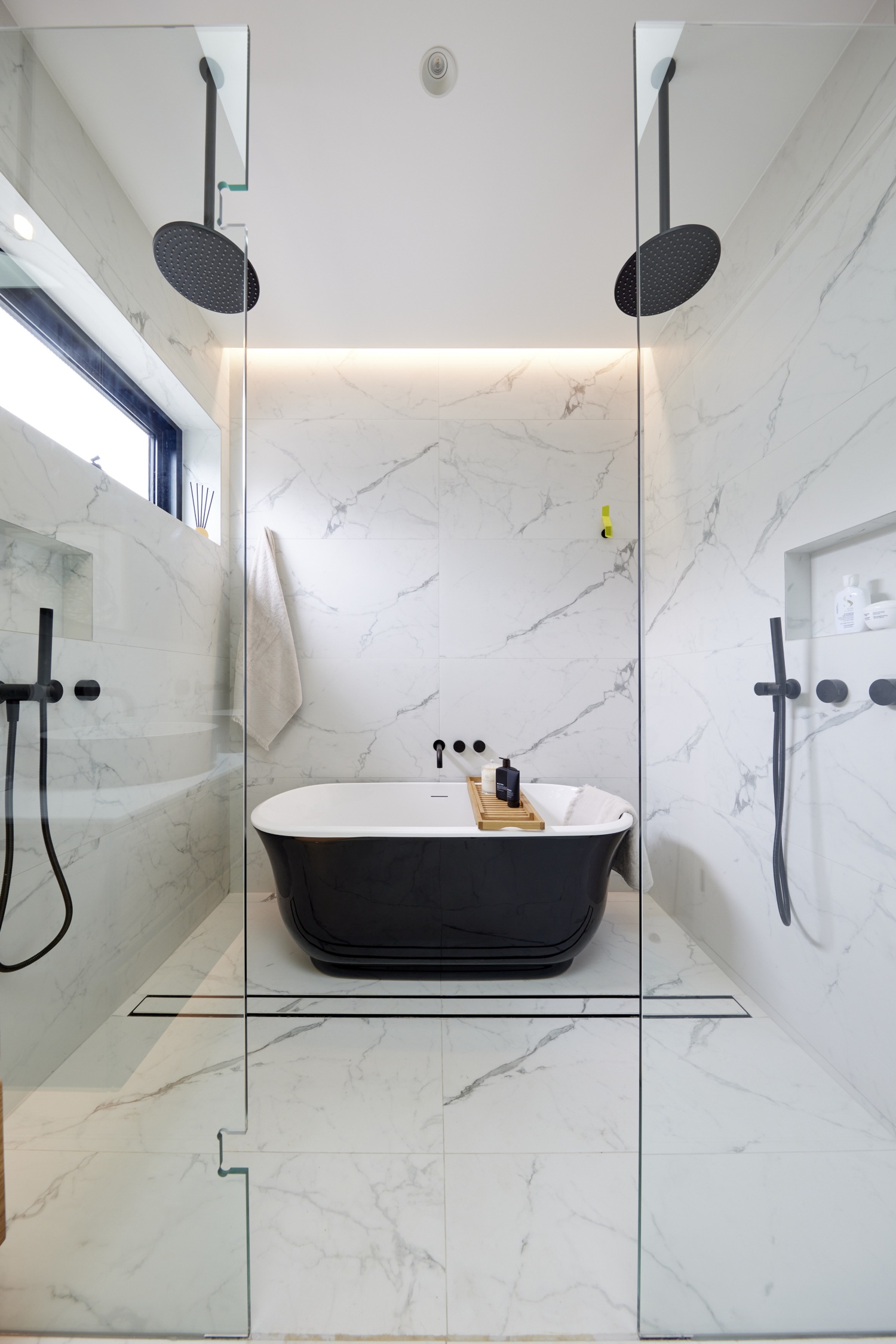 Kylie and Brad's The Block 2024 Main Ensuite