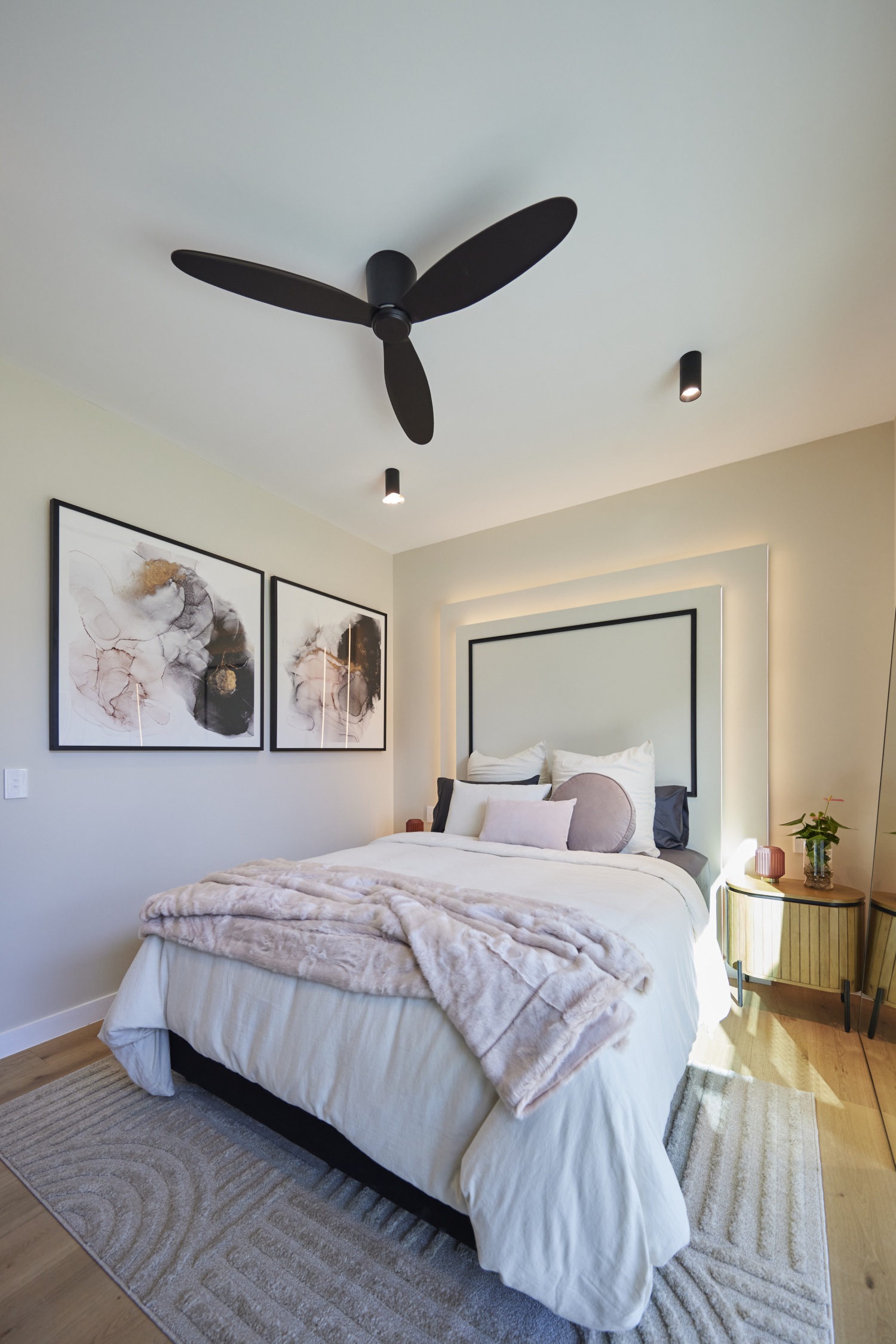 Kylie and Brad's The Block 2024 bedroom reveal 