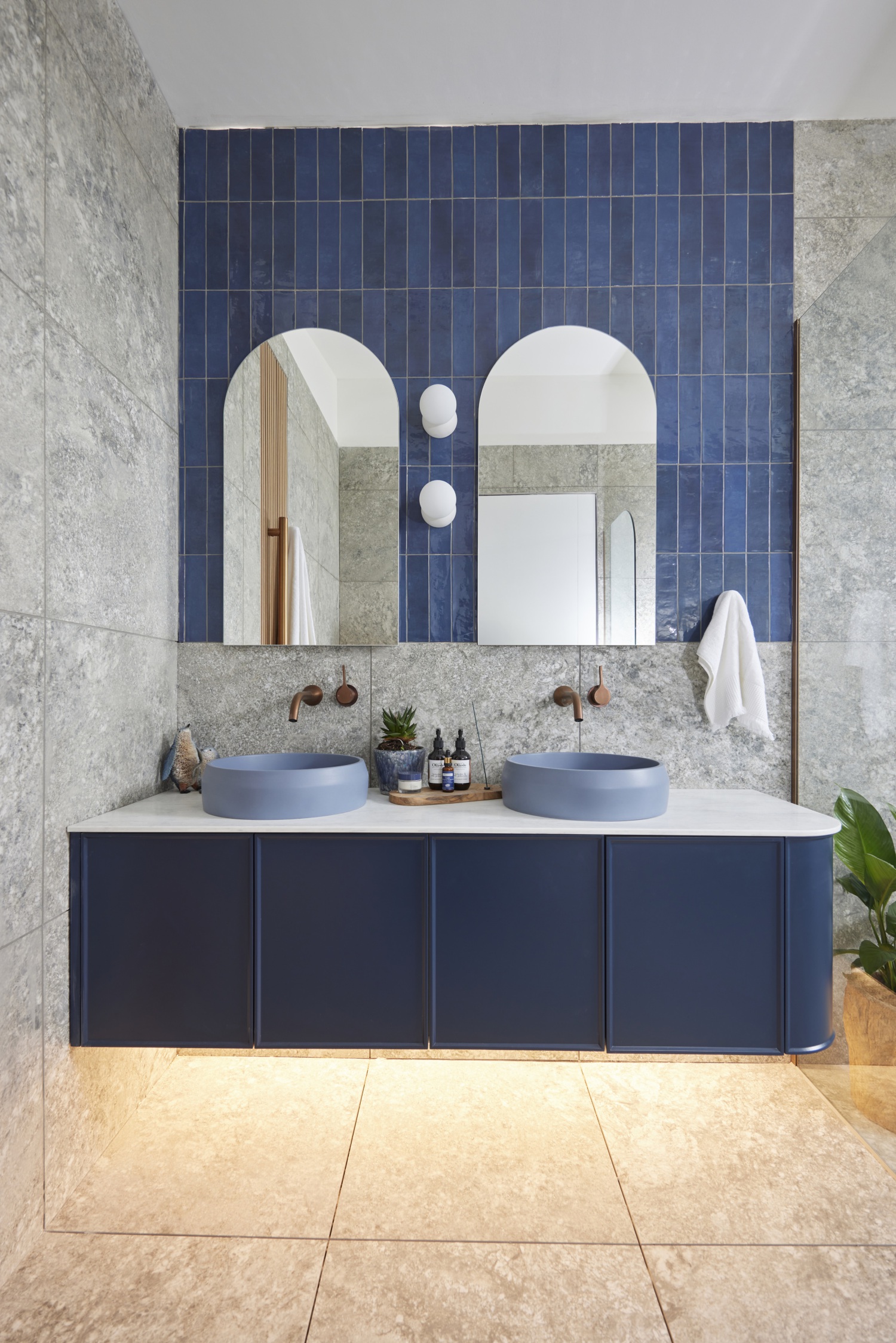 Mimi and Kristian's The Block 2024 Main Ensuite 