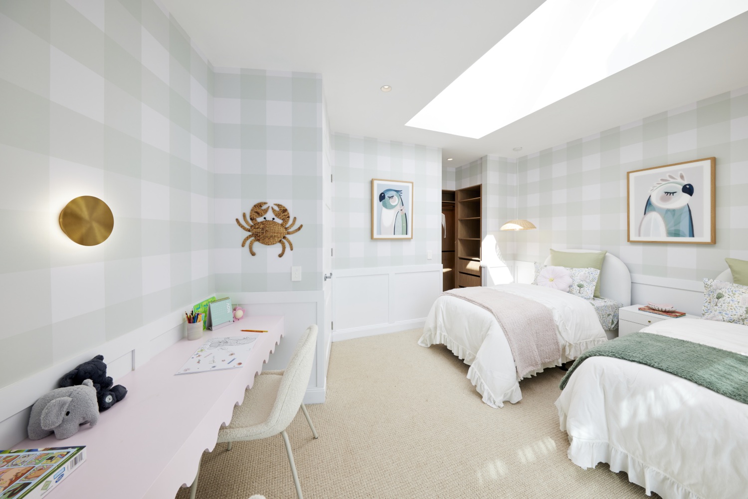 Jesse and Paige's The Block 2024 kids bedroom 