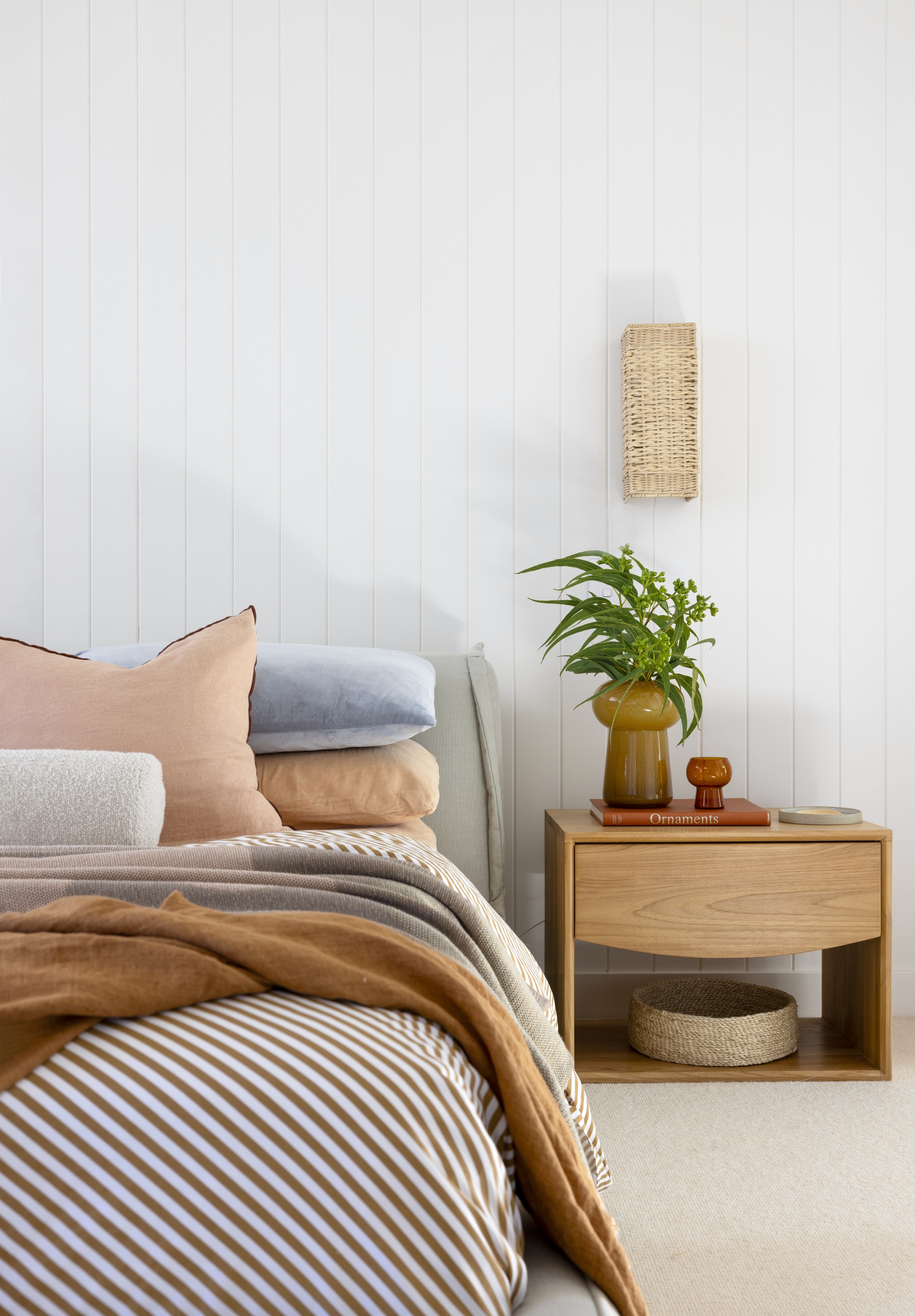 Nicola and Lachie Weller's main bedroom. 