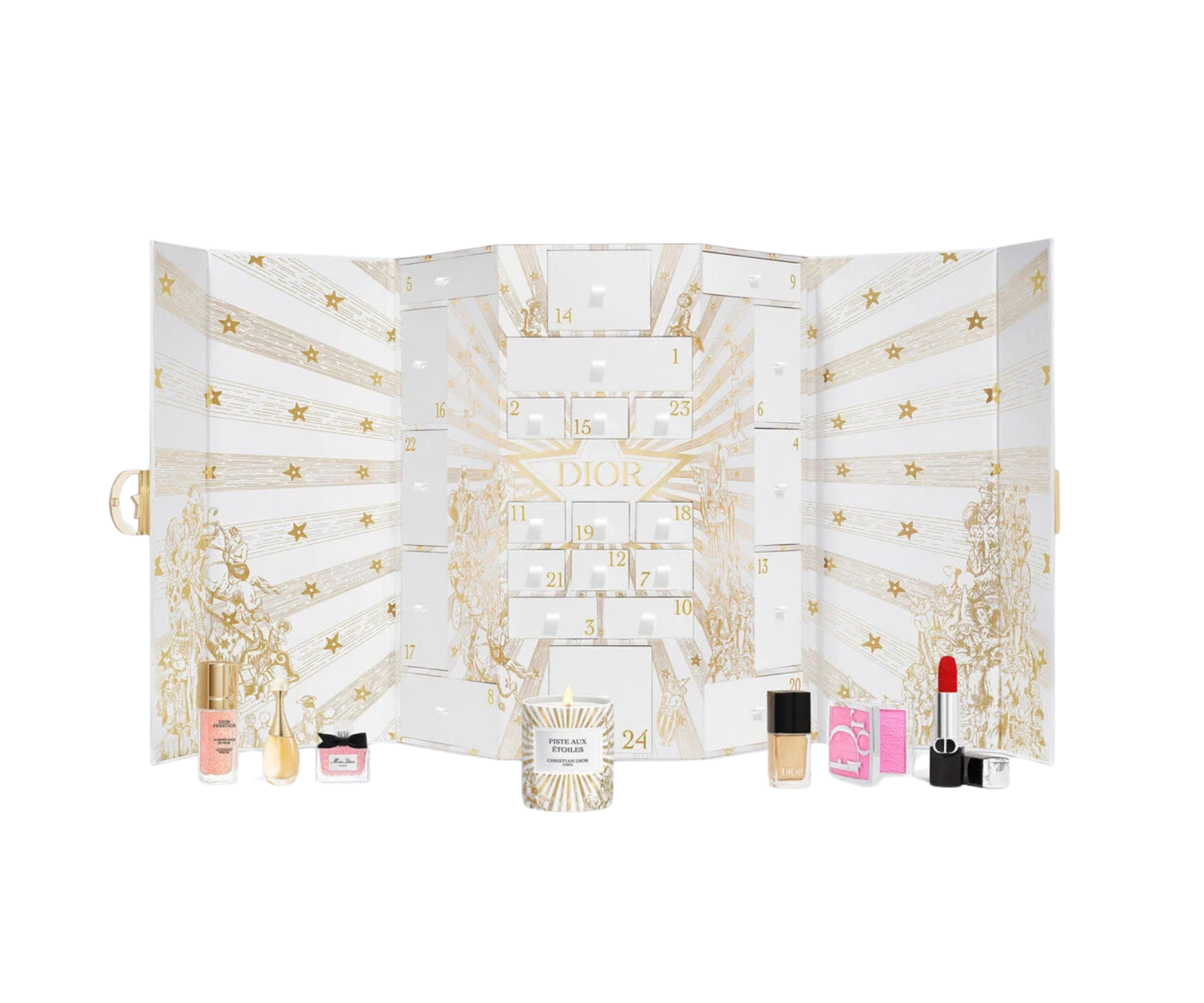 Product photo of dior's 24 day advent calendar, ranked best advent calendar 2025 for luxury products
