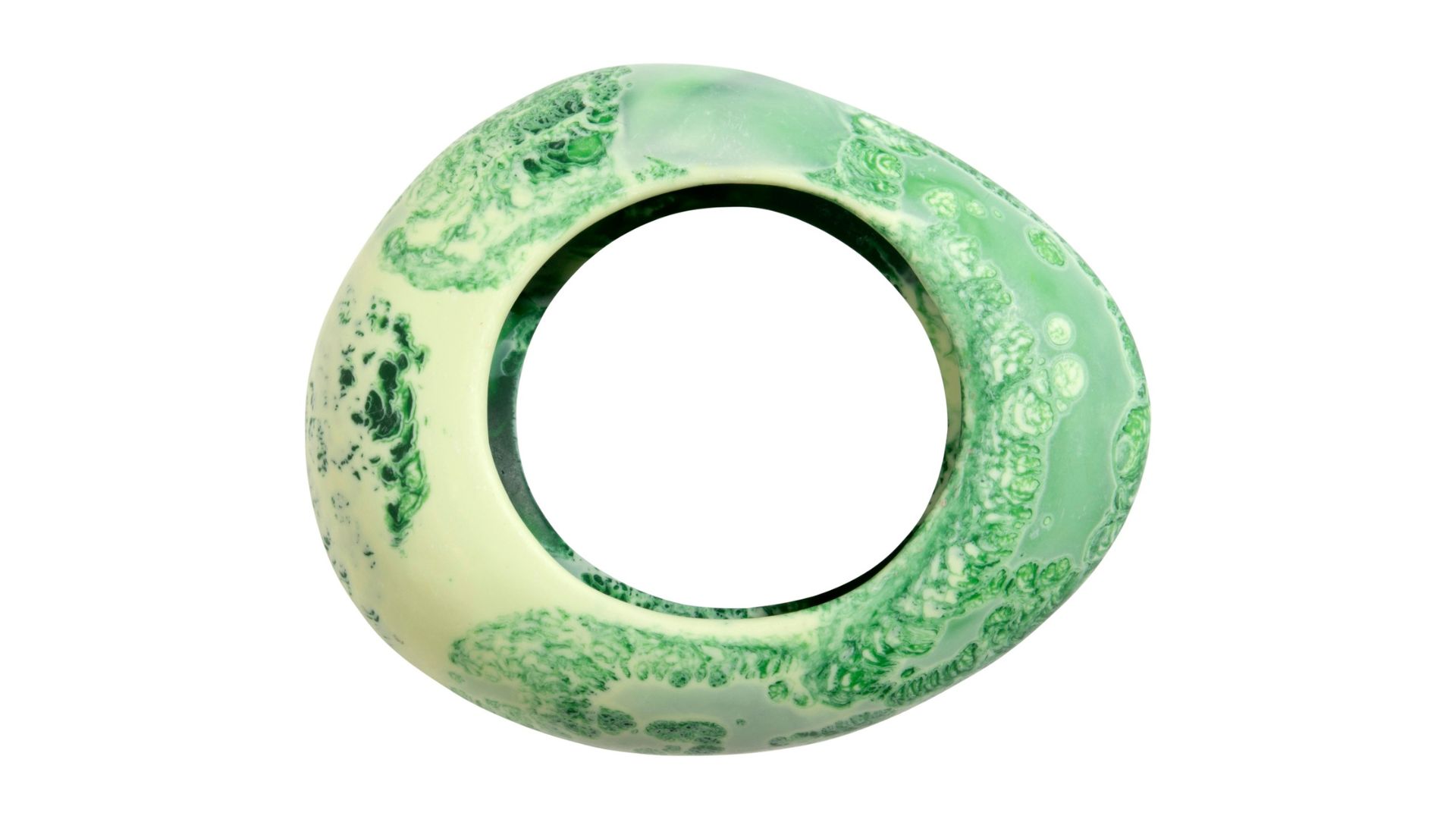 A green resin bangle