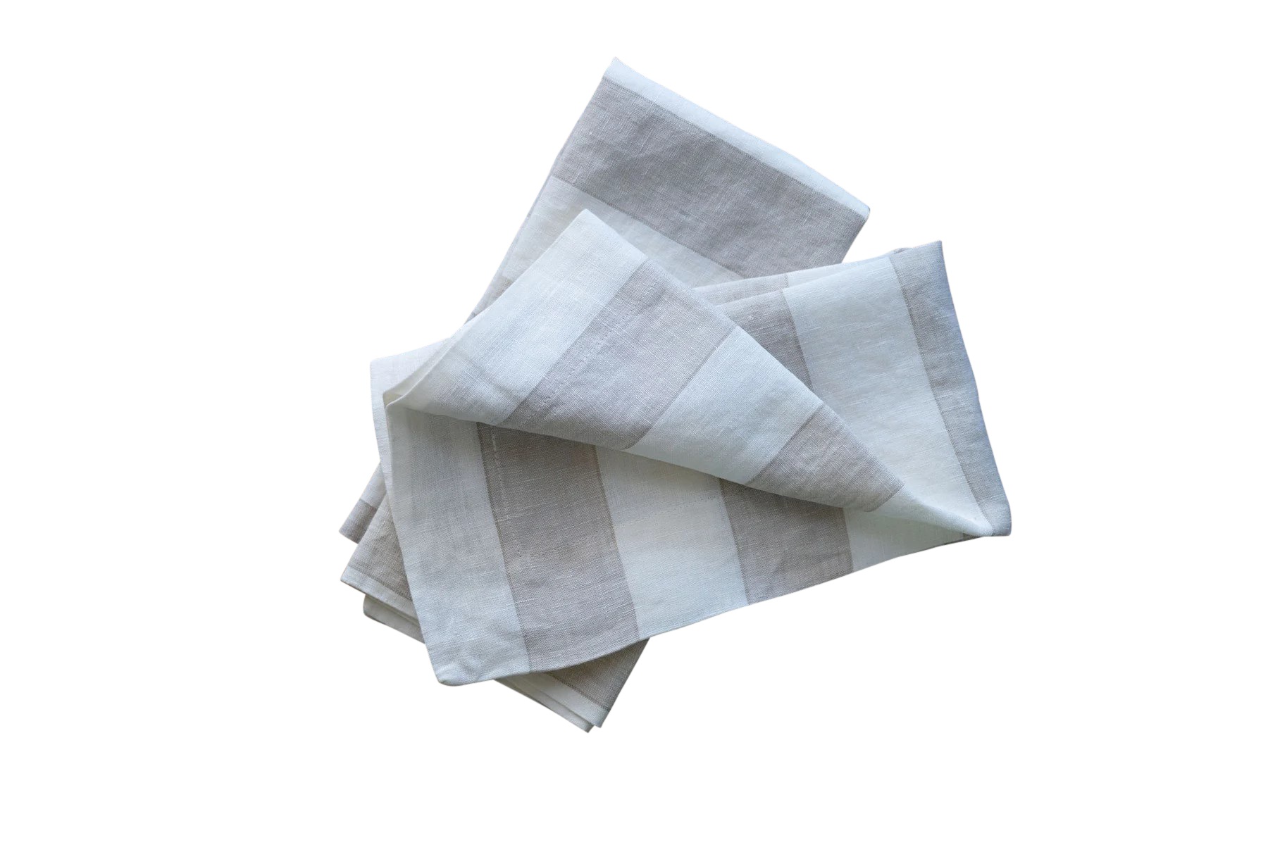 long lunch linen dark blue striped napkins