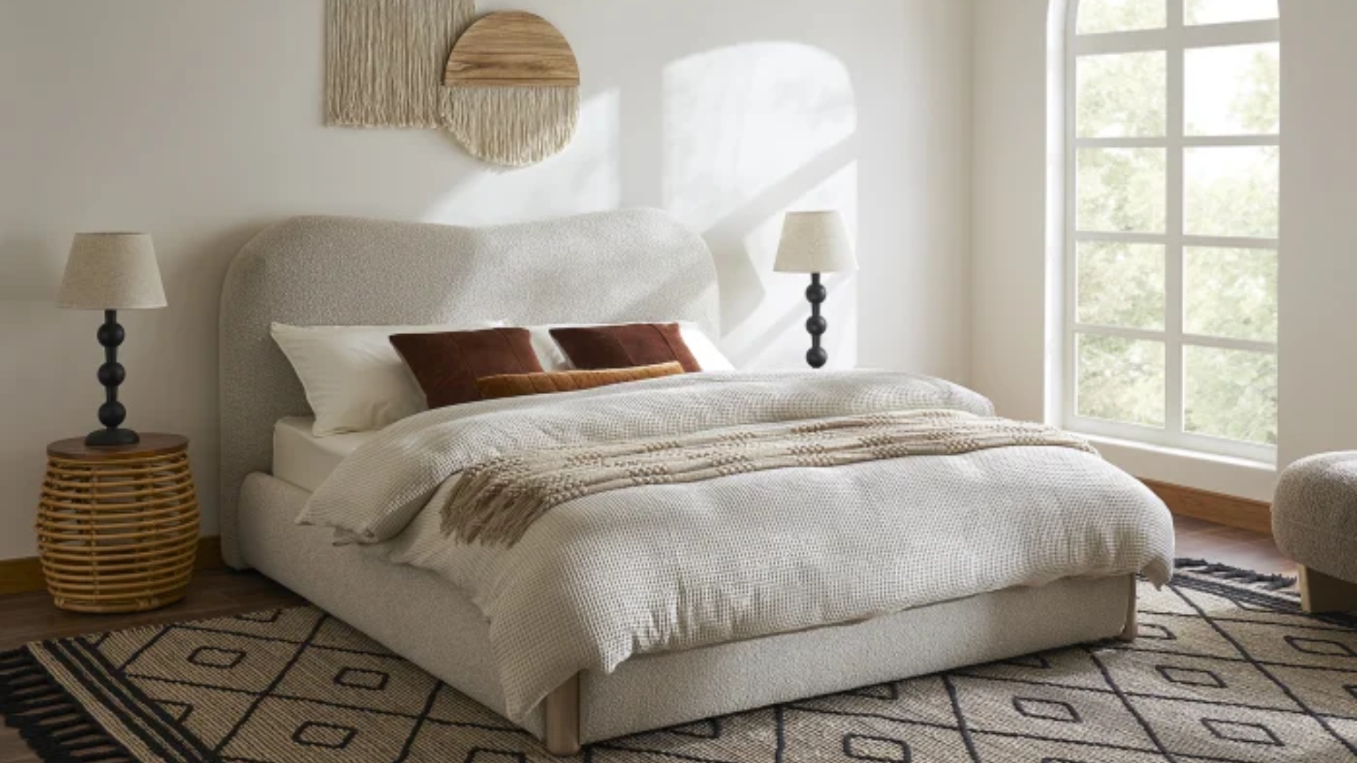 8 bouclé bed frames that’ll transform your bedroom in 2025