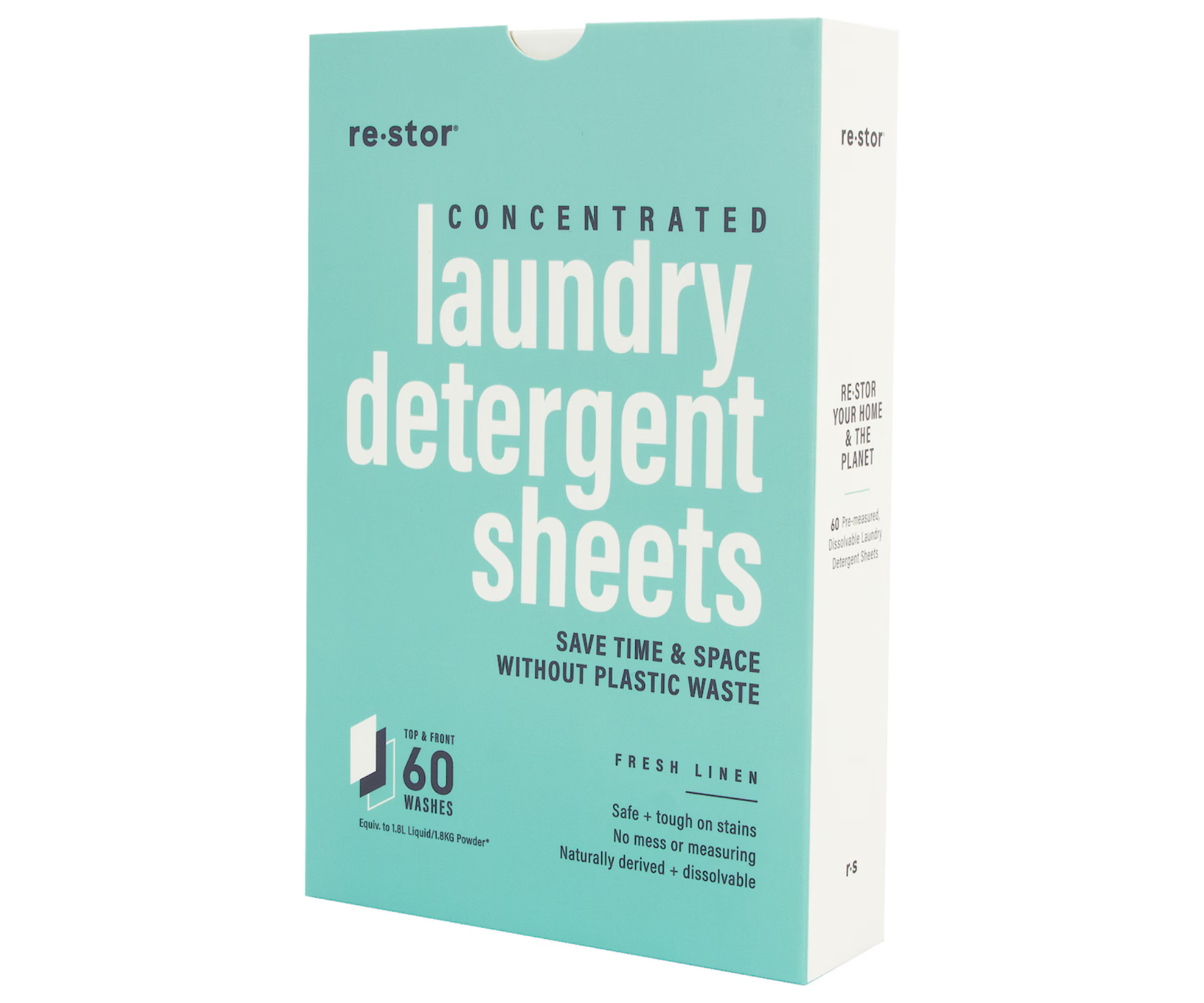 Laundry detergent sheets, Restor