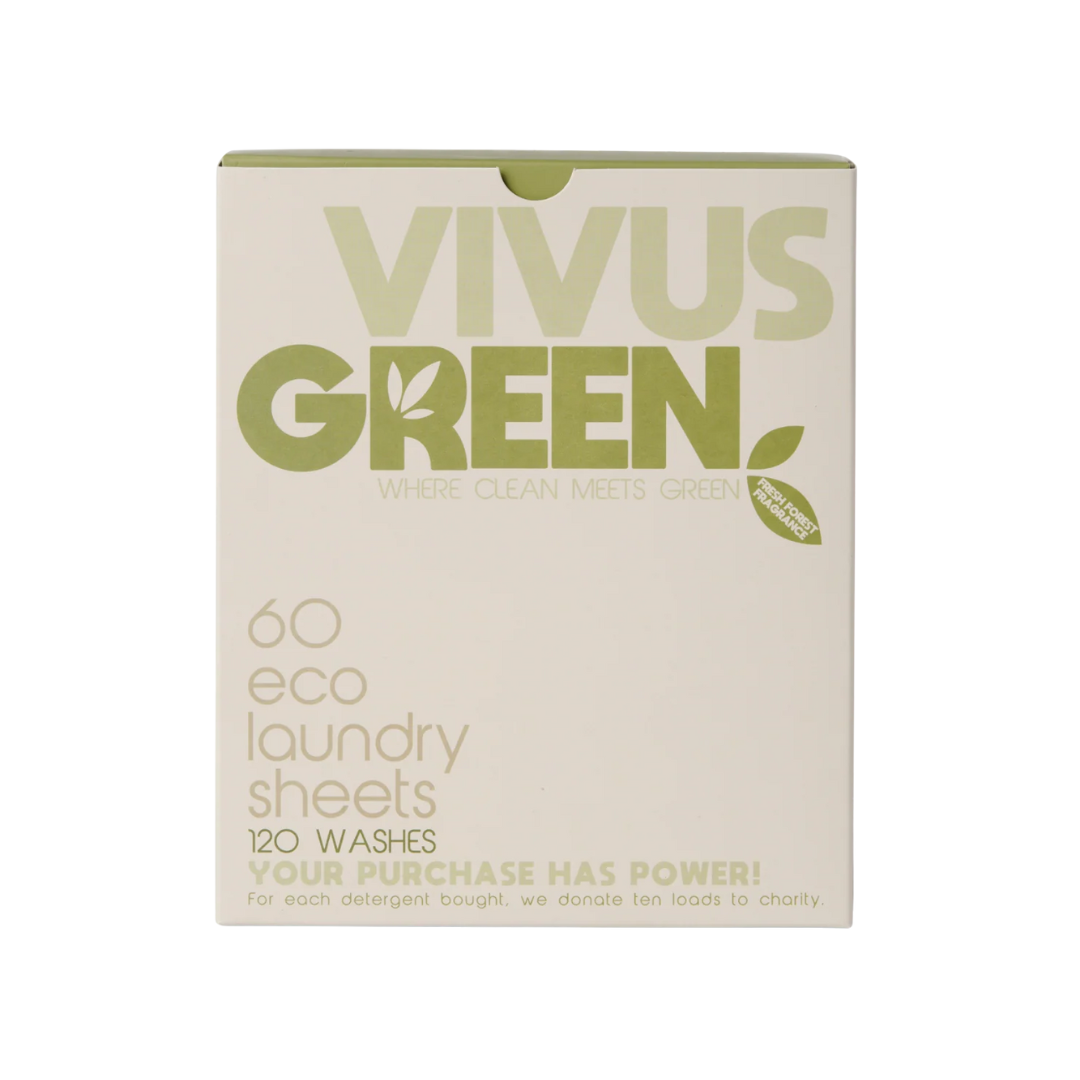 Vivus Green Eco-friendly laundry detergent sheets