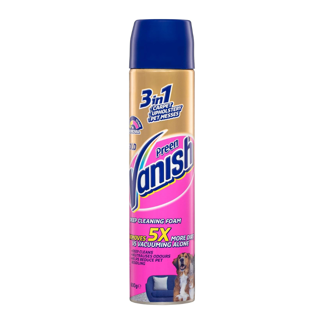 Vanish Preen Gold 3 In 1 foam
carpet cleaner