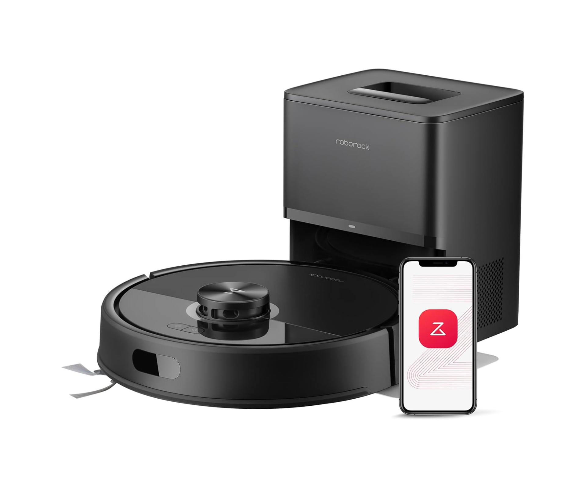 Product image of the Roborock Q7T+ Robot Vacuum & Mop, ranked our best affordable robot vacuum under $500 to set and forget