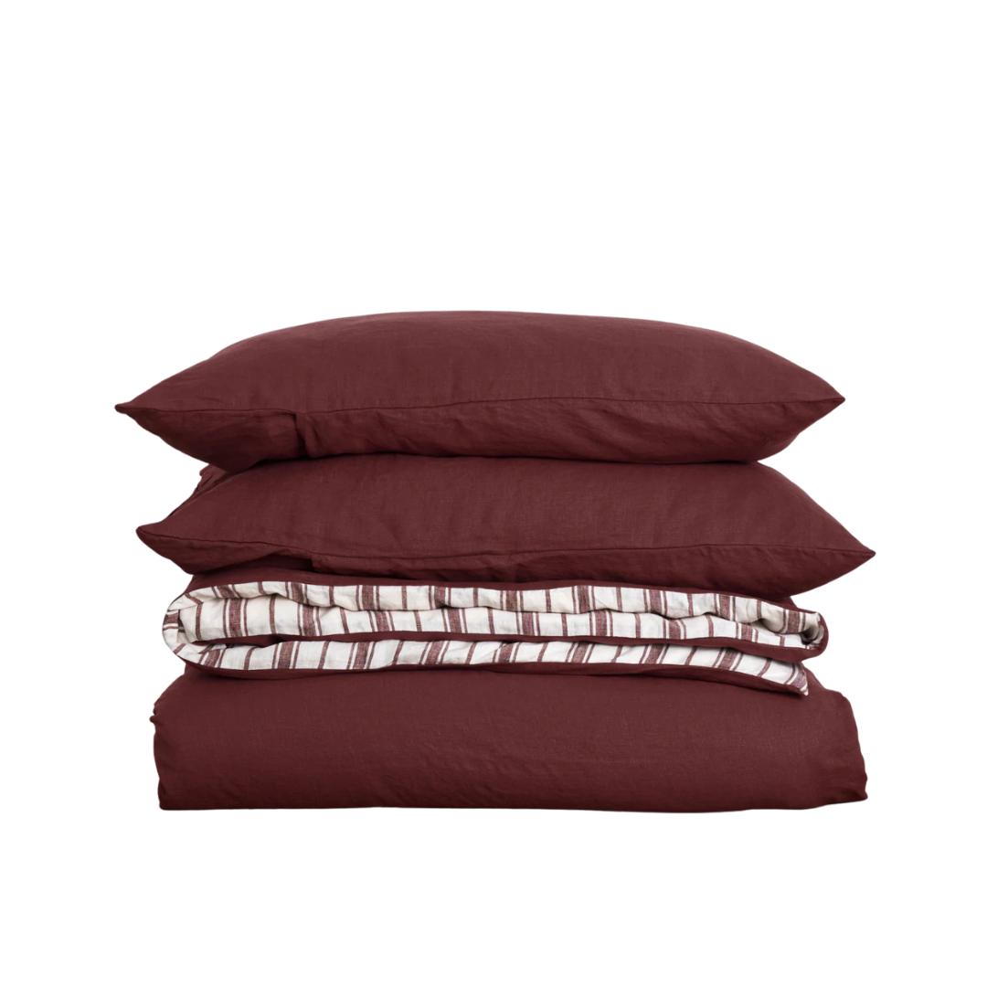 Product Image of French Flax Linen Double Sided Quilt Cover Set as part of the best black friday bedding sales 2025 summer bedding collection