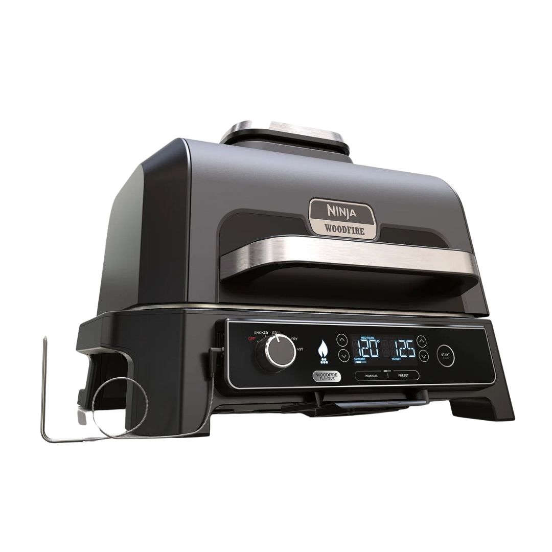 Product image of the Ninja Woodfire Pro XL Outdoor Electric BBQ Grill, as part of the 2025 Ninja Black Friday sale