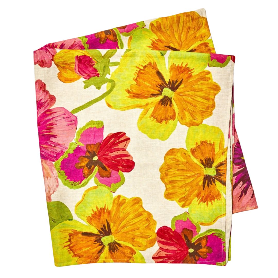 Product image of Bonnie and Neil Pansies Multi Table Cloth, as part of 2025 Bonnie and Neil Black Friday sale