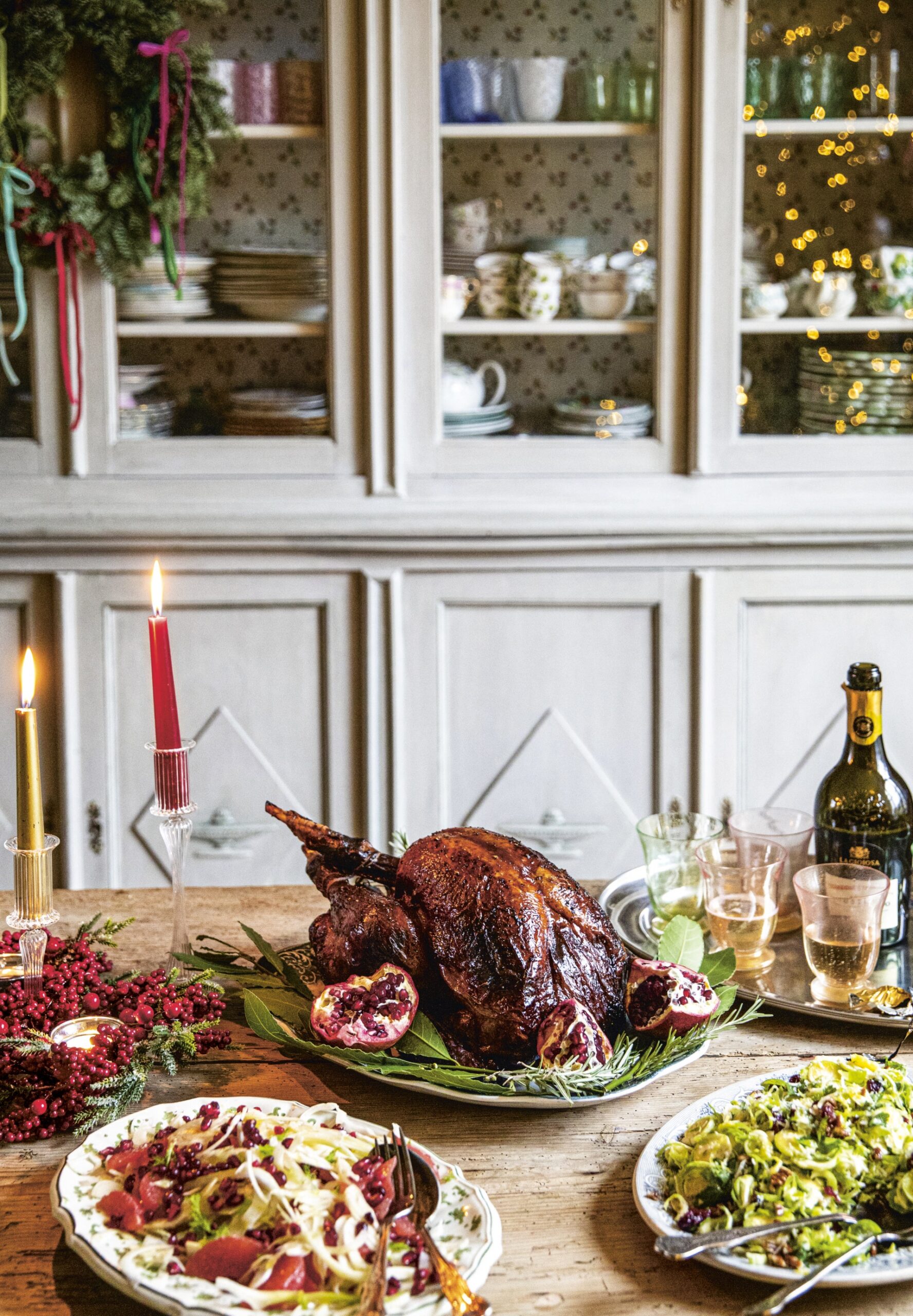 Pomegranate-glazed turkey