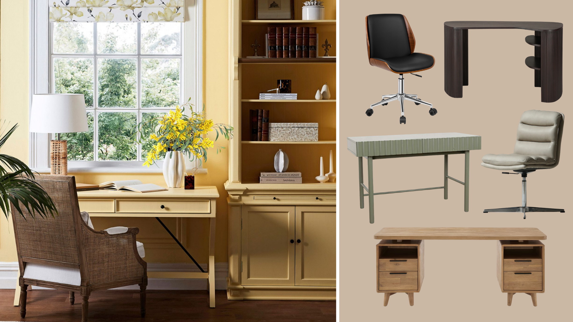 This stunning home office furniture will make you excited to clock in